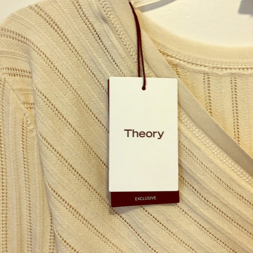 Theory sweater with cross-back details